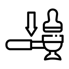 Obraz premium tamping Line Icon