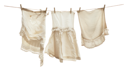PNG Cottagecore clothesline laundry underwear aesthetic.