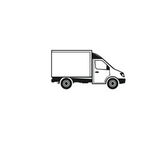 BasicDelivery Truck Vector Illustration eps