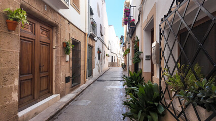 Preciosa imagenes de las Calles de Javea en Alicante (Espa&ntilde;a) , historico, casco viejo, calles tranquilas