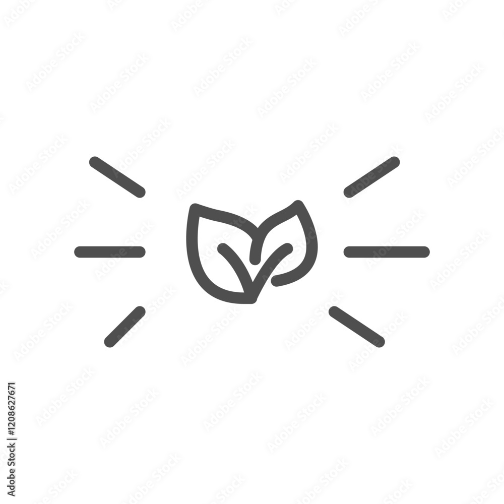 Aufkleber environmentally friendly outline icon vector design good for web or mobile app