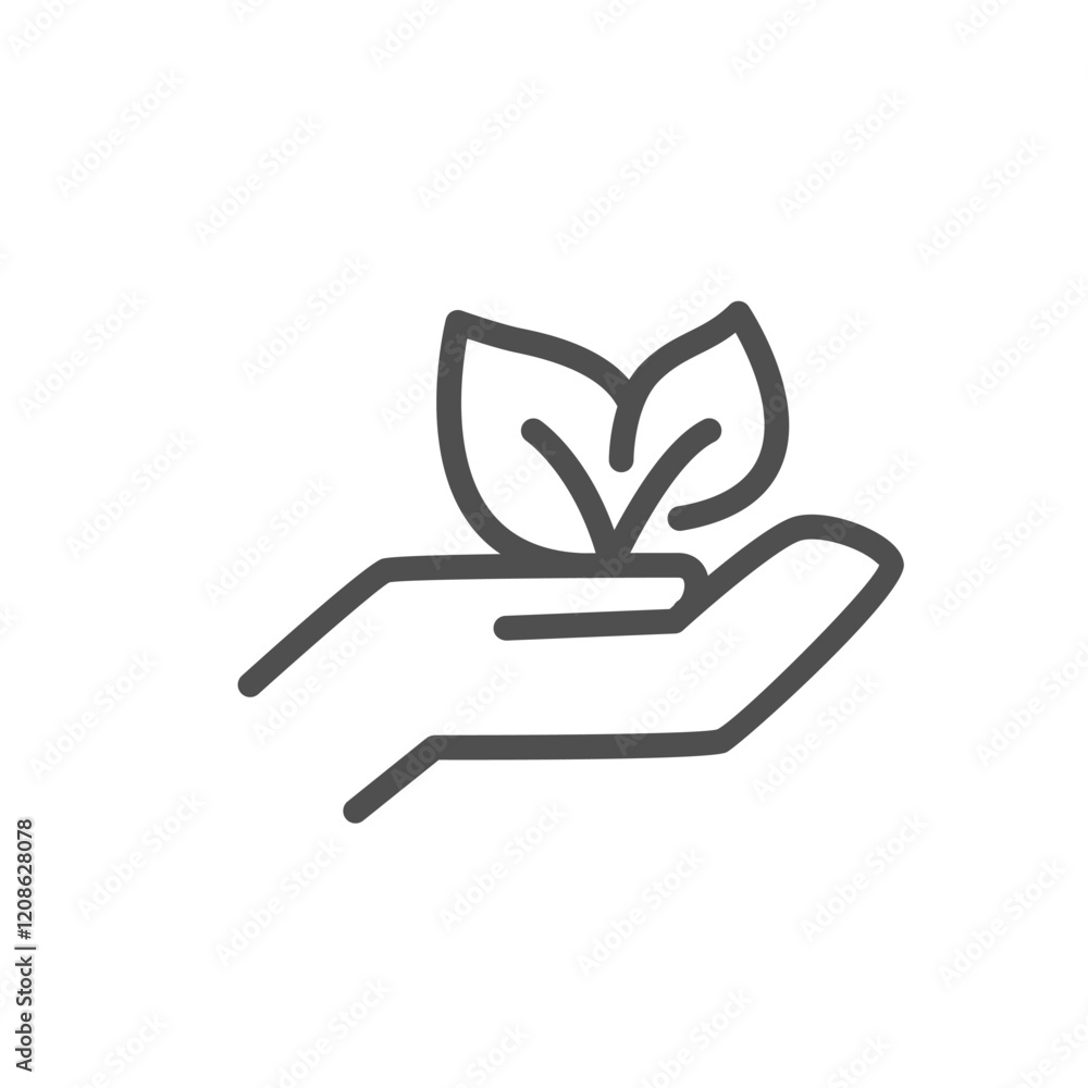 Aufkleber environmentally friendly outline icon vector design good for web or mobile app
