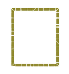 geometric frame isolated on white