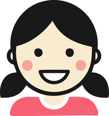 Obraz premium 만화, 여자아이, 벡터, 삽화, 꼬마, 낯, 꼬마, 미소, 아이콘, 관광, 국민, 행복, baby, 재미, 똑똑하다, 문자, 미소, 사람, 귀여운, 그리기,만화, 벡터, 삽화, 꼬마, 낯, 꼬마, 미소, 국민, 아이콘, 문자, 고개,女, hand, 그리기, 도안, 미술, 클립 아트, 기업, 소녀 아이콘, 여자 아이, 미소, 얼굴, 꼬마, 소녀아이콘, 어린