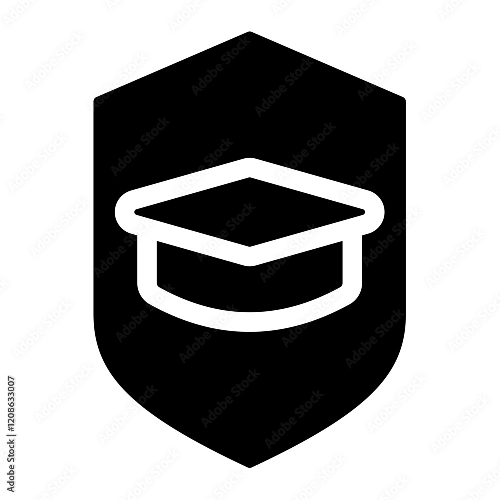 Poster education insurance icon