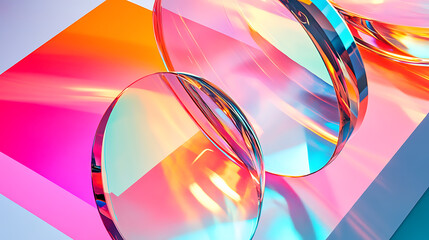 display of circles and gradients, blending seamlessly to convey motion and energy 