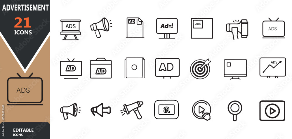 Poster vector and line art graphics for branding and design needs creative vector elements: perfect for sea
