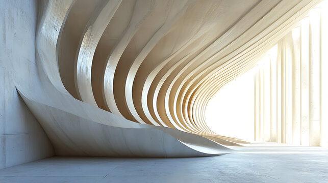 forms flowing in balance, creating a minimalist structure with harmonious appeal 