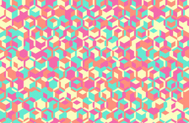 Modern geometric pattern with seamless shapes. Ideal for minimal textile design, abstract backgrounds, and trendy poster covers. A creative vector artwork with mosaic elements.