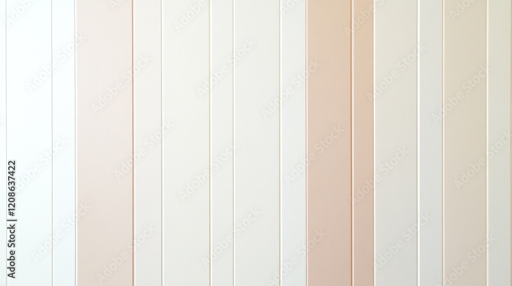 Poster a simple white background with thin vertical stripes in soft muted colors creating a subtle elegance