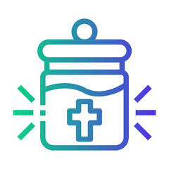 holy water Line Gradient Icon