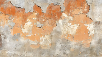 Fototapeta premium Detailed Texture of a Warm Terracotta Stucco Wall Surface