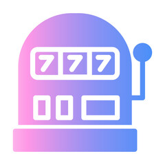 slot machine Gradient icon