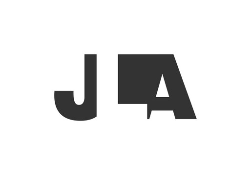 JLA logo design. Initial letter J L A bold font style for tech startups, consulting, corporate branding. Creative company name, headlines typography identity, trendy logotype.