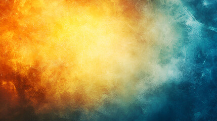 Obraz premium Abstract Warm Yellow And Cool Blue Textured Background