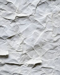 Fototapeta premium Crinkled Paper Texture: Abstract Background