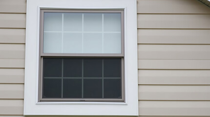 Fototapeta premium Contemporary House Window: Modern Architectural Design, Real Estate Photography