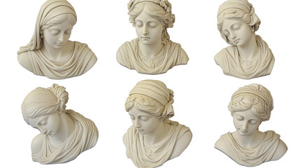 Obraz premium Sad Women Statues Convey Deep Emotions Through Art Generative AI