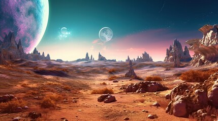 alien landscape Generative AI
