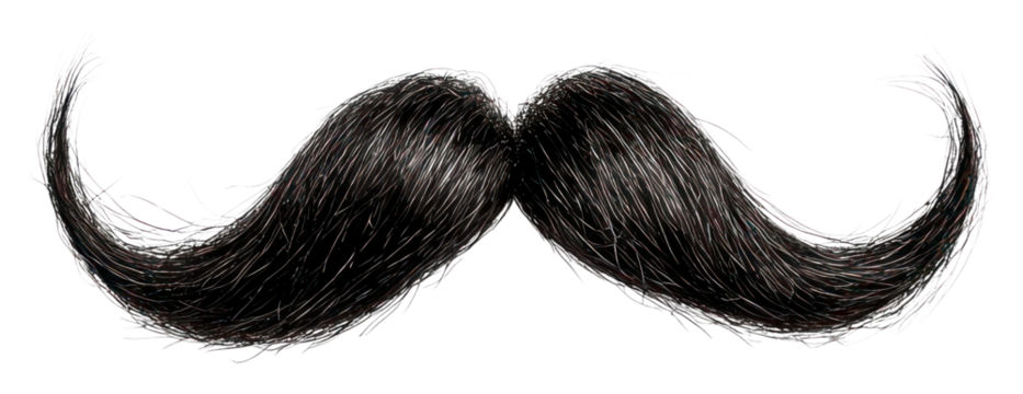 PNG Mustache mustache handlebar accessory.