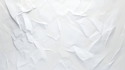 Fototapeta premium Abstract White Crumpled Paper Texture Background