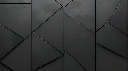 Abstract Black Geometric Pattern Wall Texture