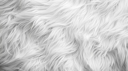 Obraz premium White, fluffy texture; soft, wavy fibers.