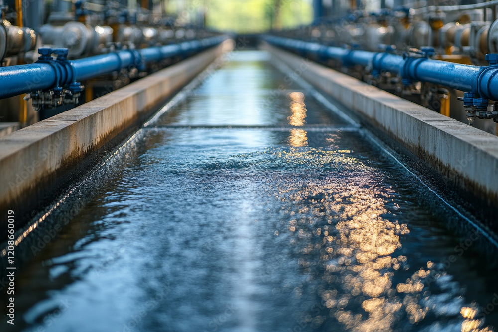 Poster efficient water management systems in factory setting