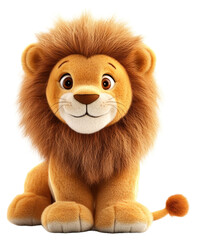 PNG Plush lion plush animal cute.