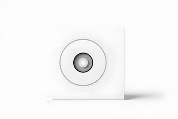 Illustration: White CD Packaging Mockup.