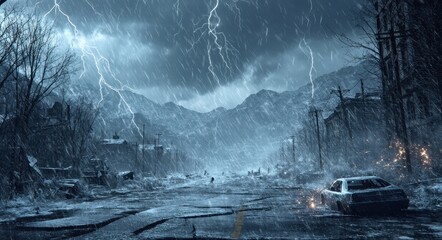 Apocalyptic Hailstorm Devastation.