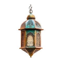 Lantern isolated on a transparent background. Ai generative