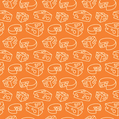 Cheese pattern doodle