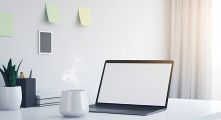Minimalist Workspace with Creative Touches.