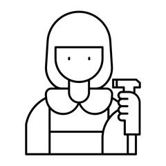 janitor outline icon
