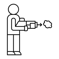 people using power wash