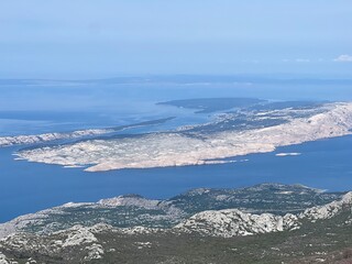 View of the Adriatic Sea and islands from the Premuzic Trail - Northern Velebit National Park,...