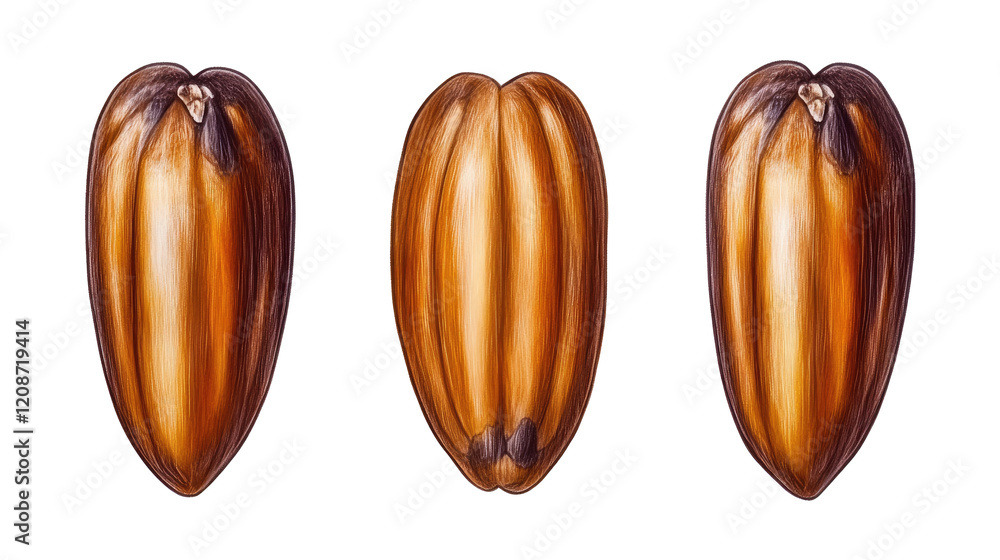 Poster pistachio nuts displayed on a transparent background generative ai