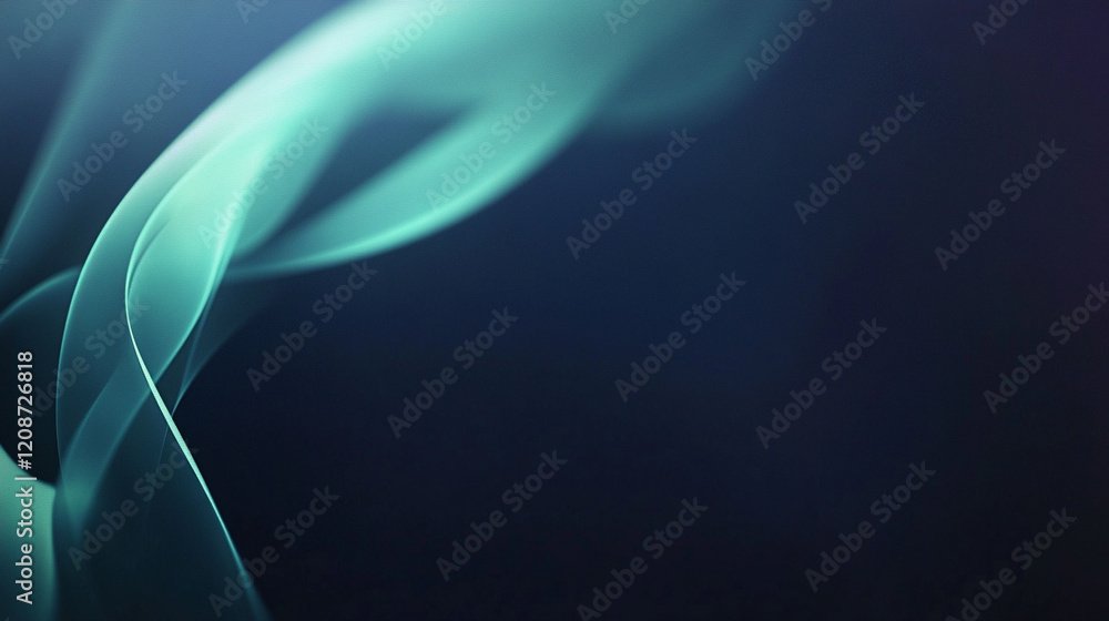 Poster dark background with black and blue tones creates a glowing light swirl effect, evoking energy and m