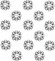 Various smile emoticons icon vector illustration of happiness day 