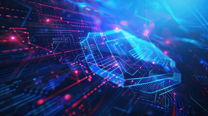 Obraz premium Abstract Digital Technology Background