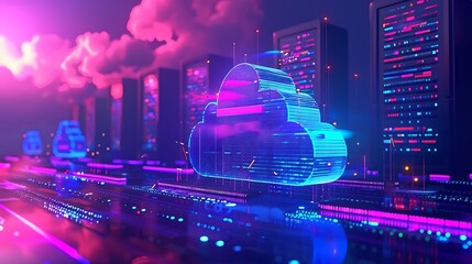 Seamless Data Migration to the Cloud, seamless data migration to the cloud with an image showing data being transferred from on-premises servers to cloud storage