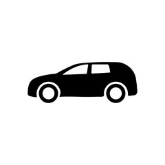 Car clip art design on plain white transparent isolated background for card, shirt, hoodie, sweatshirt, apparel, tag, mug, icon, poster or badge