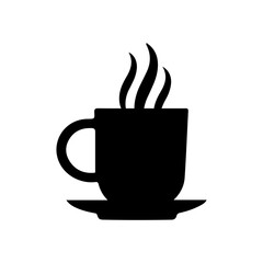 Coffee clip art design on plain white transparent isolated background for card, shirt, hoodie, sweatshirt, apparel, card, tag, mug, icon, poster or badge