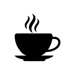 Coffee clip art design on plain white transparent isolated background for card, shirt, hoodie, sweatshirt, apparel, card, tag, mug, icon, poster or badge