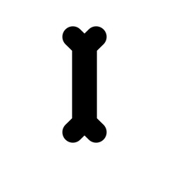 Dog bone clip art design on plain white transparent isolated background for card, shirt, hoodie, sweatshirt, apparel, card, tag, mug, icon, poster or badge