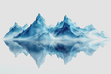 Expansive view of a large mountain range with snow capped peaks under a clear blue sky showcasing the beauty of nature and outdoor landscapes