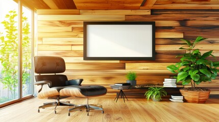 Cozy home office setup modern interior image bright environment wide angle minimalist design inspiration