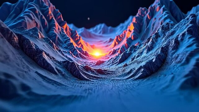 An alien planet outer space landscape cartoon science fiction futuristic fantasy video game background. Seamlessly tilable horizontal tile pattern