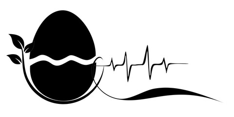  vector easter eggs with plant ornaments